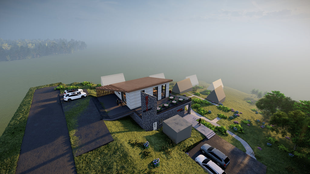 Sketch of a restaurant