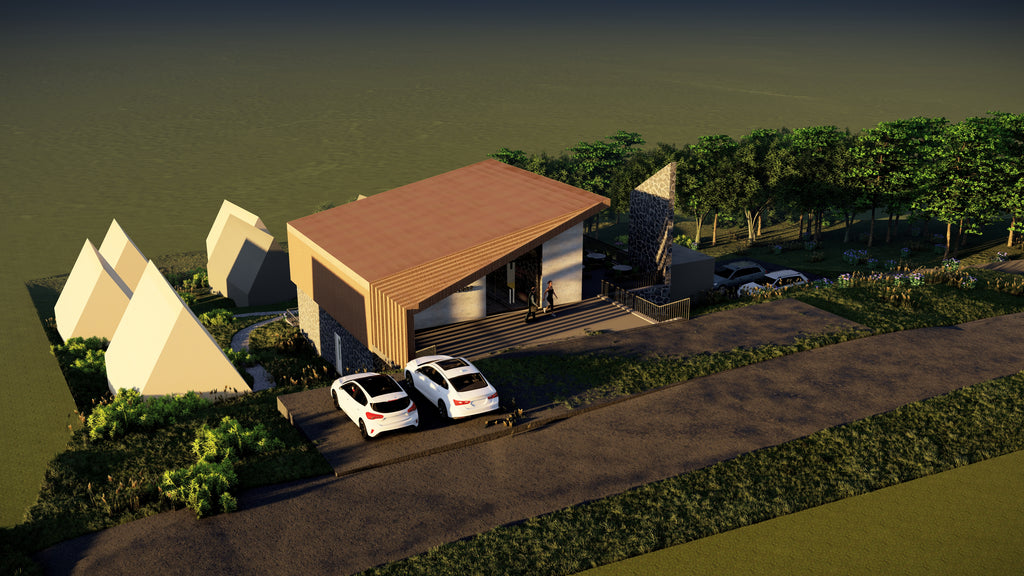 Sketch of a restaurant