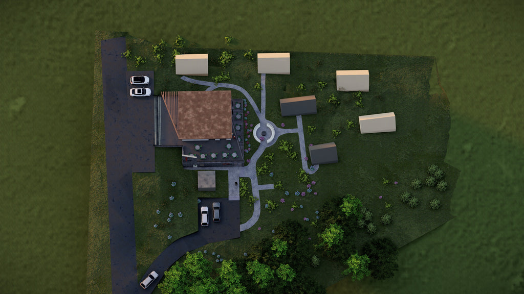 Sketch of a restaurant