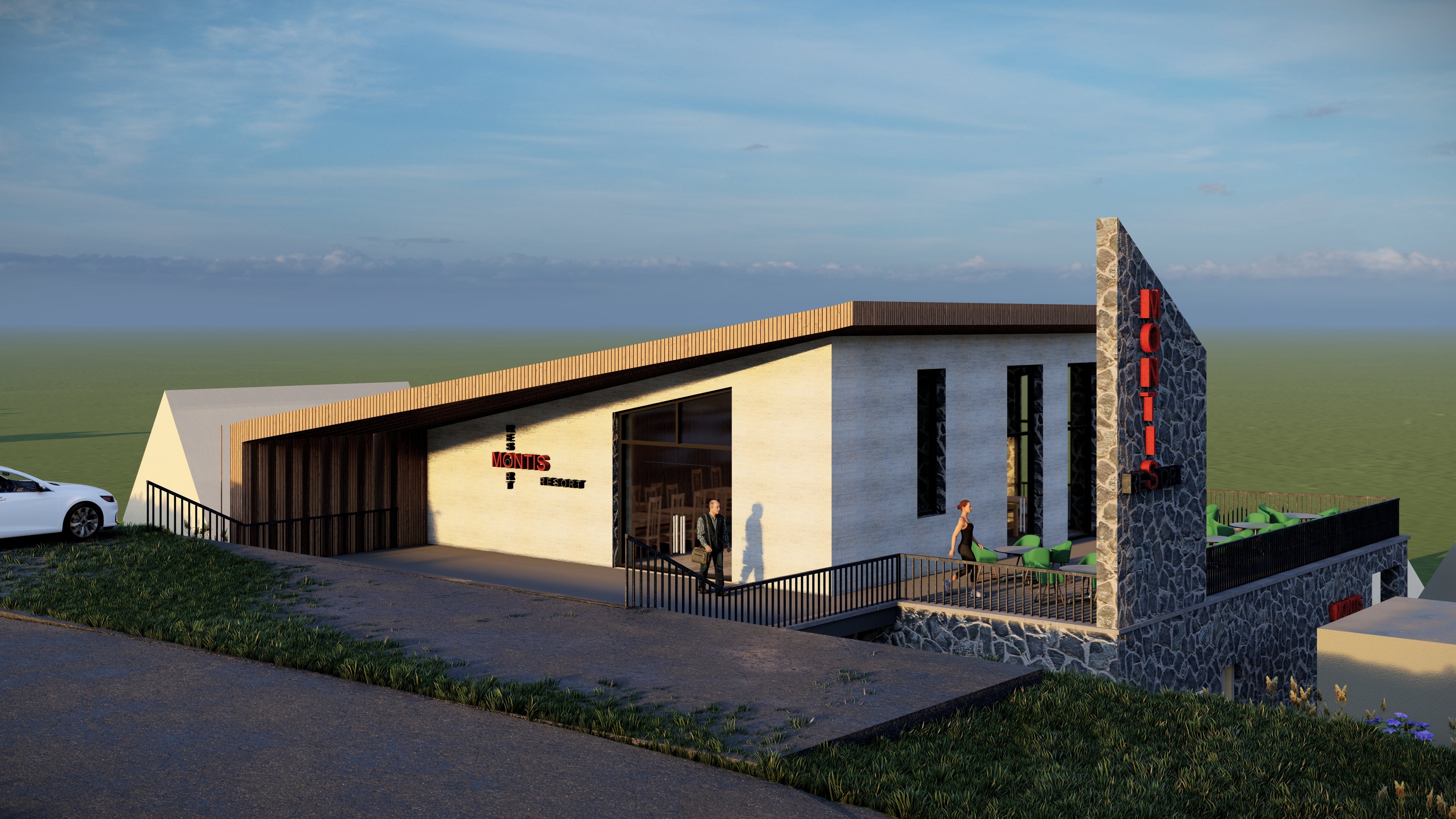 Sketch of a restaurant