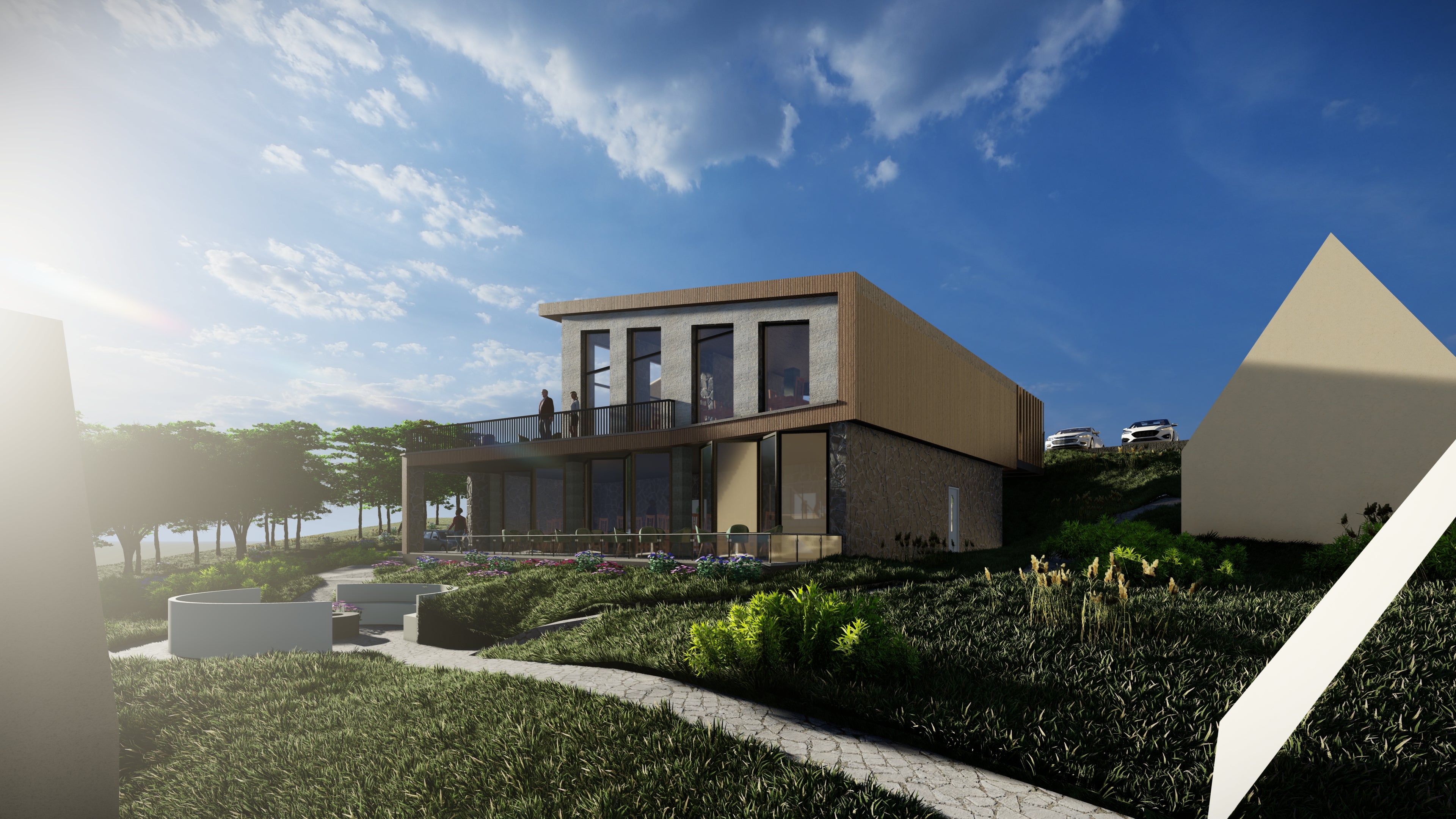 Sketch of a restaurant