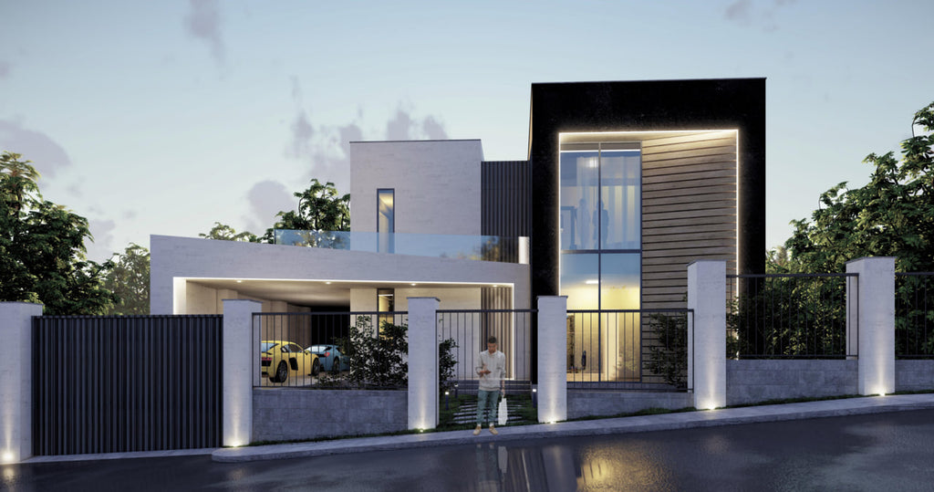 Sketch project of a residential house