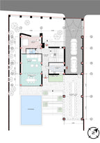 Sketch project of a residential house