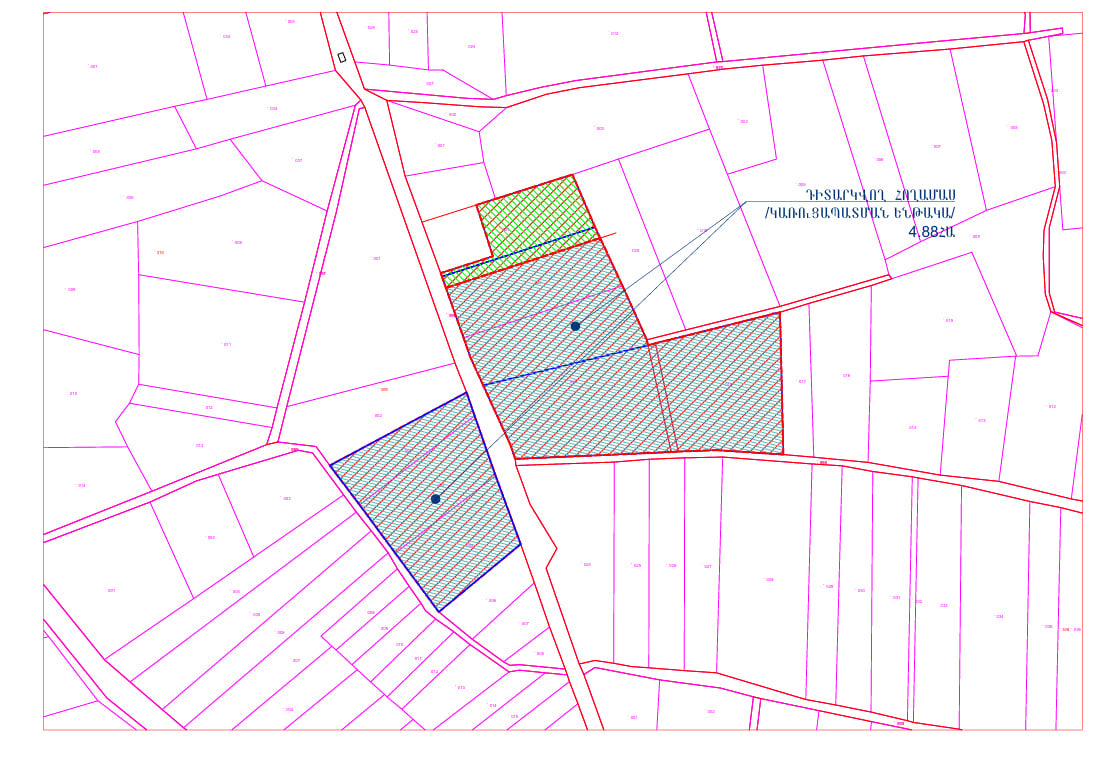 Conceptual sketch of the master plan of the district